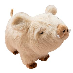 Плюшевая кукла милого дикого поросенка высота 20см/28см MERCONSER, светло-коричневый