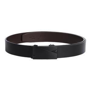 Ремень из спилка коровьей кожи Unisex 3,3 см WARRIOR, gentleman черный