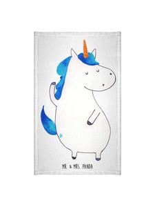 Mr. & Mrs. Panda Полотенце с изображением белого единорога для мужчин (без надписи)