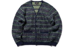 Кардиган в технике фэр-айл Beams, синий