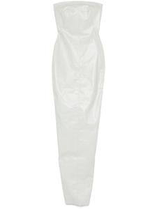 Rick Owens платье макси Bustier Gown, нейтральный цвет