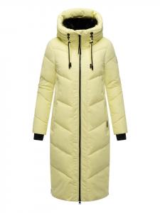 Стеганое пальто Nadaree XVI пастельно-желтого цвета Marikoo