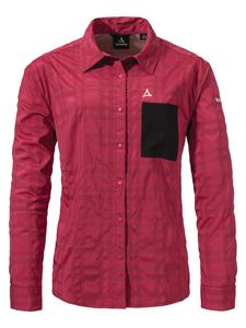Schöffel Спортивная рубашка на пуговицах 'Bike Blouse Style Jalpuh WMS' в красном цвете