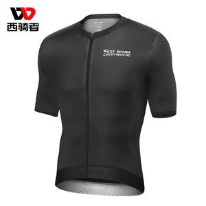 Велосипедное джерси мужское WestBiking Western Rider с короткими рукавами XL, черный
