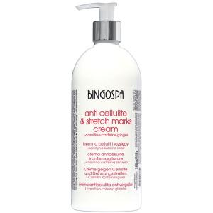 Крем от целлюлита и растяжек L-карнитин, кофеин, имбирь, 500 мл Bingospa