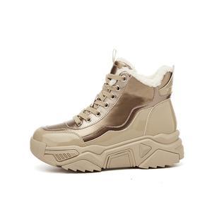 DAPHNE Водонепроницаемые мид-топы повседневные женские золотистые на флисовой подкладке, цвет Gold/Fleece-Lined