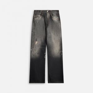 Брюки Acne Studios 5-Pocket Denim, черный