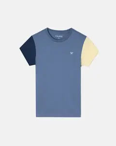 Детская футболка с разноцветными рукавами Silbon