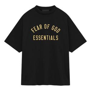 Футболка Fear of God Essentials Jersey Crewneck Tee 'Black', черный