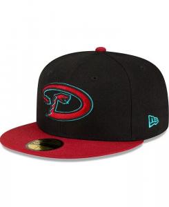 Мужская черная, красная приталенная шляпа Arizona Diamondbacks Road Authentic Collection On-Field 59FIFTY New Era, черный