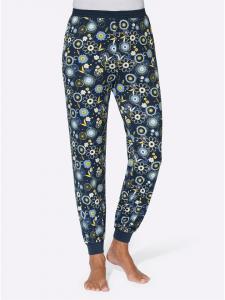 Sieh an! Темно-синие пижамные штаны с принтом