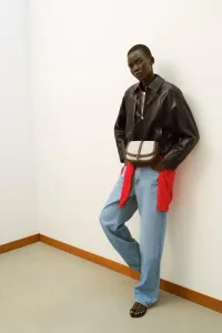 Контрастная сумка через плечо Zara, светло-бежевый