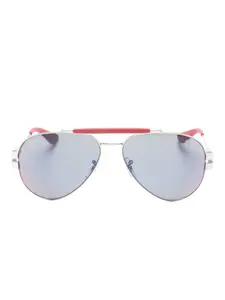 Солнцезащитные очки пилота X Scuderia Ferrari Ray-Ban, серебристый