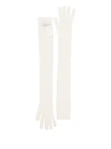 Длинные перчатки-митенки Fabiana Filippi, нейтральный