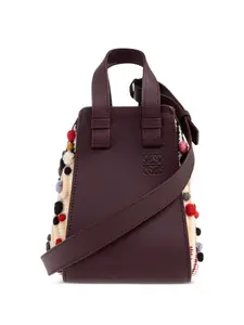 Сумка-тоут Hammock с помпонами LOEWE, красный