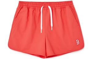 Женские спортивные шорты оранжево-розовые MLB