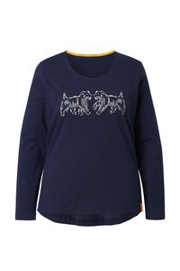 LAURASØN Лонгслив в морском синем цвете