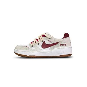 Nike Мужские низкие скейтбордные кроссовки Full Force Tower Rabbit Creative, красно-белый