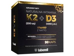 Laventi, Витамин К2, 200 ед +D3 4000, 90 капсул Laborell