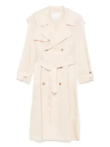 Тренч с поясом WARDROBE.NYC, нейтральный
