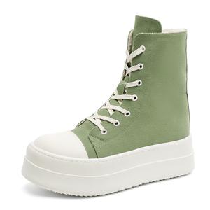 Крутые высокие кеды Canvas мужские Dounkol, зеленый