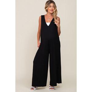 Комбинезон для беременных с глубоким V-образным вырезом, без рукавов, с широкими штанинами Pinkblush