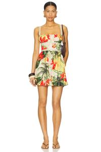 X revolve логан мини-платье Agua Bendita, green multi