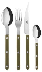 Набор столовых приборов Sabre Paris - 4-teilig, Bistrot Pearly, оливково-зеленый