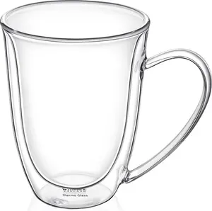 Кружка Wilmax с двойными стенками из термостеклянного стекла 400 мл WL-888727/A Wilmax England
