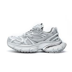 BENZI Женские низкие кроссовки Chunky, серебристо-серо-фиолетовые