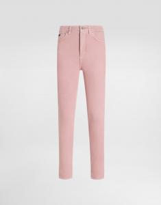 Джинсы скинни из денима Dolce & Gabbana, мультиколор