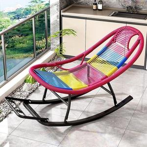 Fantasy Кресло-качалка из ротанга, радужный цвет, pe-плетение