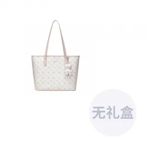 NUCELLE Женская плечевая сумка из ПВХ разноцветная, 1966+Peach Pink Medium Size