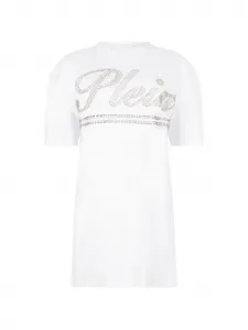 Платье мини с открытой спиной Philipp Plein, белый