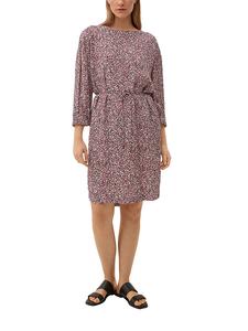 Короткое платье s.Oliver BLACK LABEL, цвет pink/schwarz