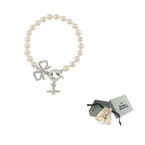 Браслет с жемчужным бантом Vivienne Westwood