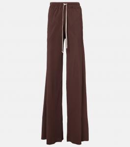 Прямые брюки Dietrich Drawstring crêpe cady Rick Owens, Mahogany