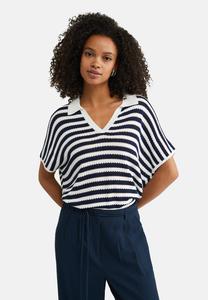 Рубашка поло WE Fashion, темно-синий/меланж