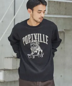 Вязаный жаккардовый пуловер для собак Coen, цвет Black