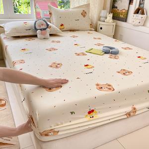 Yalu Простыня на резинке 150х200 см из чистого хлопка, цвет Cake Bear