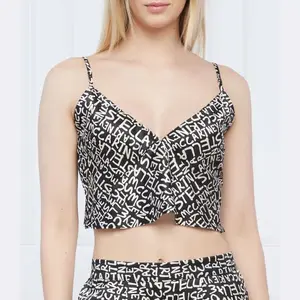 Шелковая пижама обычного кроя Stella Mccartney, черный