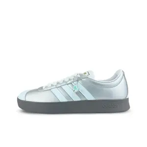 Adidas Neo Кроссовки для скейтбординга VL Court 2.0 Silver Wing Lace Blue, износостойкие, серо-синие, женские