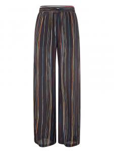 Полосатые брюки широкого кроя Paul Smith, синий