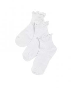 Женские повседневные классические носки с оборками Stems, белый