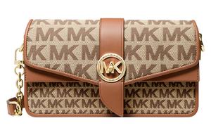 MICHAEL KORS Зеленая кожаная сумка через плечо