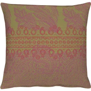 Декоративная подушка 7908 Paisley, наволочка без наполнителя, 1 шт. Apelt, Grün/beere + gemustert