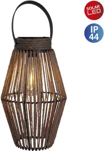 Näve Светодиодный солнечный светильник "Корбиниан", 1 лампочка, покрытие шнура, включая лампочку со светодиодом, теплый белый свет, ручка Высота: 30,00 см., цвет natur