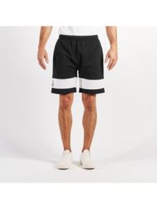 Тканевые шорты Kappa, черный/белый