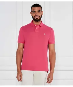 Футболка поло Slim fit Polo Ralph Lauren, розовый