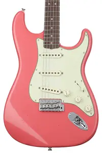 Fender Custom Shop Лимитированная серия '64 Stratocaster Journeyman Relic - Потертый старинный оттенок Fiesta Red